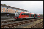 Im tschechischen Bahnhof Rumburk wartet DB Desiro 624537 am 24.5.2016 um 16.42 Uhr auf Fahrgäste in Richtung Bad Schandau.