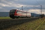 642 207 befand sich am 18.01.2015 als Lr auf der Fahrt gen Norden. Im Display stand  Natur in Alzenau . Aufgenommen zischen Mecklar und Ludwigsau-Friedlos.