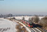 642 008-7 und 642 093-8 als RB 57368 (Augsburg Hbf-Füssen) bei Buchloe 22.1.17