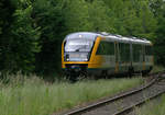 642 411 unterwegs für die ODEG, kurz vor Cottbus, in Neuhausen.    07.06.2020 11:38 Uhr.