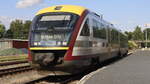 642 342 nach  Gotham City  am Bahnsteig in Rumburk.