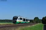 VT 17 mit der VBG 81124 nach Hof bei Oberteich, 20.08.2011