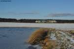 VBG 81125 auf der Fahrt von Hof Hbf nach Schwandorf bei Oberteich, 15.01.2012