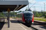 642 707 mit Regionalexpress nach Heilbronn im Bahnhof Crailsheim. 02.06.2015