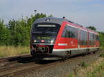 DB 642 018 als RB 16141 von Kleinfurra nach Erfurt Hbf, am 11.07.2015 in Erfurt Nord.