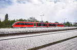 642 519 wird am Bahnsteig 5 bereitgestellt um etwas später die Zugleistung RB 12362 nach Pirmasens Hbf zu erbringen.