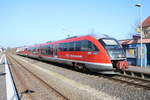 DB Westfrankenbahn 642 624+642 xxx am 23.02.18 in Obernburg-Elsenfeld 