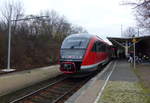 DB 642 062 als RB 16084 aus Großheringen, am 01.12.2017 in Sömmerda.