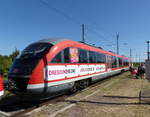 DB 642 033 als RB 10017 von Erfurt Hbf nach Sömmerda, am 29.06.2019 in Stotternheim. Wegen dem Thüringentag in Sömmderda pendelten er und 642 037 aus Sachsen stündlich zwischen Erfurt und Sömmerda. 