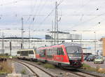 Am 18.10.2019 erreichen 642 686+624 als RE  Hohenloheexpress  Crailsheim-Heilbronn ihren Zielbahnhof auf Gleis 1 und werden nach einer kurzen Weiterfahrt die Rückfahrt antreten.