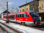 VT 642 729 als RE nach Heilbronn in Schwäbisch Hall Hessental, 28.02.20.