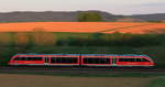 Mitzieher von 642 727/227 als RE Heilbronn-Crailsheim am 05.05.2020 bei Öhringen-Cappel. 