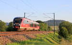 642 663 als RE Heilbronn-Crailsheim am 11.06.2020 bei Scheppach.