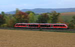Herbstlicher Mitzieher: 642 222/722 als RE Heilbronn-Hessental am 22.10.2020 bei Öhringen-Cappel.