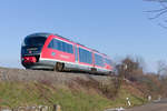 642 721 als RE Heilbronn-Hessental am 15.01.2021 bei Öhringen-Cappel.