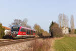 642 170 als RB83 Hessental-Heilbronn am 25.02.2021 an ehemaligen Posten 75 bei Waldenburg.