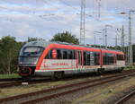 642 039-2  Kulturzug/Pociąg do Kultury  als RB 13111 von Wismar nach Tessin bei der Einfahrt im Rostocker Hbf.05.08.2023