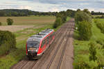 642 229/729 als RE 80 Crailsheim-Heilbronn am 01.09.2023 bei Waldenburg.
