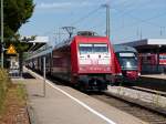 101 033-9 mit Intercity und 642 705 Crailsheim 23.08.2015