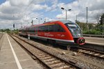 642 670-3 erreicht am 1.8.2016 als RB41 (RB16478) aus Aschersleben den Magdeburger Hauptbahnhof.