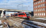 DB 642 030 als RE 16255 von Hann Münden nach Erfurt Hbf, am 17.01.2017 in Erfurt Nord.