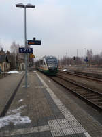 2019-01-23, RE2 nach Liberec (CZ) bei der Einfahrt in den Bahnhof Ebersbach(Sachs.)