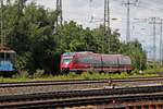 Als RB 23 (Andernach - Limburg (Lahn)) fuhr am 18.06.2016 der 643 037 am Rangierbahnhof von Koblenz Lützel in Richtung Hauptbahnhof vorbei.