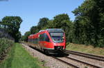 643 014-4 als RB81423 (Neustadt(Weinstr)Hbf-Wissembourg) bei Winden 29.6.19