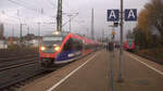 Die Euregiobahn (RB20) kommen aus Langerwehe-Stolberg-Altstadt nach Alsdorf-Annapark und kammen aus Richtung Aachen-Hbf,Aachen-Schanz und fahren in Aachen-West ein und halten gleich in Aachen-West und fahren dann weiter in Richtung Laurensberg,Richterich,Kohlscheid,Herzogenrath. 
Aufgenommen vom Bahnsteig in Aachen-West.
Am Nachmittag vom 2.12.2019.