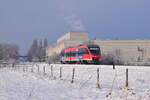 Nachschuss auf 643 206 in Eschweiler Nothberg auf den Weg nach Eschweiler West.