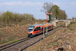 643 004 „Kapsweyer“ verlässt Winden als RB 81419 nach Wissembourg (22.03.2026)