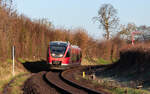 643 017  Siebeldingen  als RE 12013 (Annweiler am Trifels - Karlsruhe Hbf) am Esig Winden 18.3.26