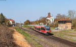 643 007 'Schaidt' als RB 12411 (Neustadt(W) Hbf - Karlsruhe Hbf) im Bahnhof Winden 18.3.26