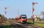 643 011  Steinweiler  als RB 12473 (Bad Bergzabern - Winden) im Bahnhof Winden 18.3.26