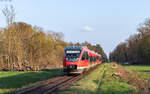 643 015  Fritz Walter  und 643 009  Steinfeld(Pfalz)  als RB 12434 (Karlsruhe Hbf - Neustadt(W) Hbf) bei Kandel 18.3.26