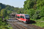 643 037 durchfährt Villmar in Richtung Limburg.