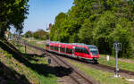 643 029  Kreimbach-Kaulbach  als RB 12411 (Neustadt (W) Hbf - Karlsruhe Hbf) bei der Ausfahrt Winden 22.4.26