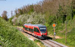 643 012  Winden  als RB 81425 (Neustadt (W) Hbf - Wissembourg) bei Winden 22.4.26
