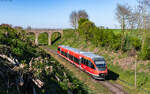 643 014  Kirrweiler  als RB 81427 (Neustadt (W) Hbf - Wissembourg) bei Winden 22.4.26