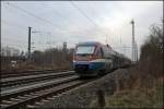 Zwei Talente erreichen als RB51  WESTMNSTERLAND-Bahn , Dortmund Hbf - Enschede(NL), Dortmund-Derne. Im Hintergrund steht das Frdergerst der Zeche Gneisenau. (01.12.2008)
