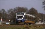 VT746 ist zwischen und Warendorf als RB67  DER WARENDORFER  nach Mnster(Westf)Hbf unterwegs.