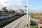 Bahnhof Kempen/Krefeld mit DB Triebzug 643 054 und Anhang.