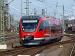 RB20 der Euregiobahn am 24.03.2010 in Stolberg Hbf auf dem Weg nach Alsdorf-Annapark.