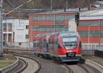 643 203 und 643 207 als RB11522/11572 nach Alsdorf Annapark bei der Ausfahrt in Herzogenrath 3.4.10