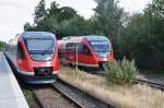 OCHTRUP (Kreis Steinfurt), 23.07.2010, 643 566 als RB64 nach Münster/Westf. Hbf und 643 059-9 als RB64 nach Enschede/NL