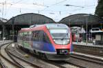 643 202 fhrt nach einem Richtungswechsel im Aachener Hauptbahnhof zurrck in die Abstellung.