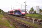 Ein 643 der Euregiobahn Aachen verlsst den Gbf von Stolberg(Rheinland) in Richtung Stolberg-Altstadt.