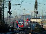 Ein Talent der Euregiobahn am 15.11.2011 als RB20 unterwegs nach Dren in Aachen West.
