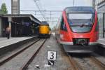 ENSCHEDE (Provinz Overijssel), 23.06.2012, 643 555 von Münster/Westf. Hbf als RB 64