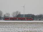 Der Tf muss wohl vorner sehr warm haben, wenn der sein Seitenfenster auf hat. Aber trotzt des Winter war auch an diesem Tag keine Versptung zu verbuchen. 26.01.2013